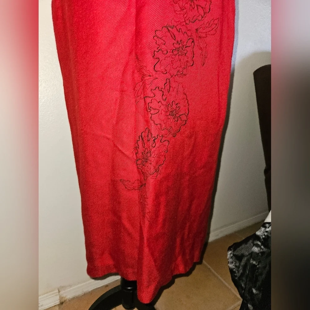 Tailor B Moss Womans Red Pencil Skirt Size 4 - Picture 2 of 11